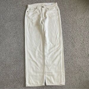 Rag & Bone Dre Low Rise Baggy Boyfriend Ecru Jeans